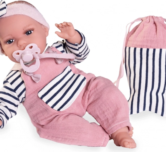 Realisztikus Antonio Juan Toneta baba hangokkal és puha textil testtel - 34 cm