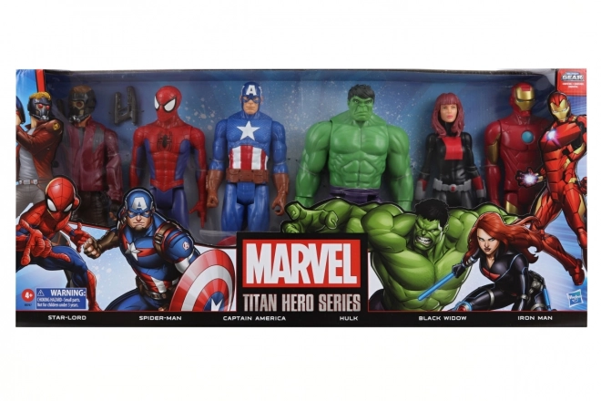 Avengers titan hős figura szett 6 darabos