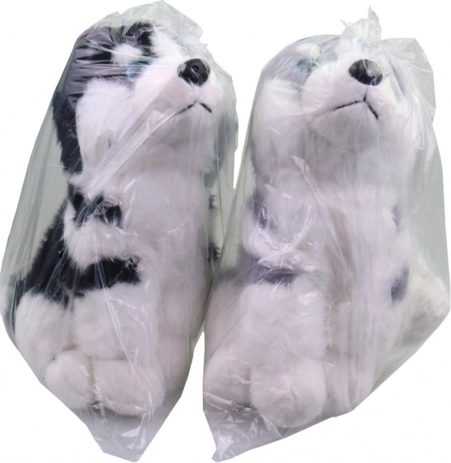 Plüss Husky kutya 25 cm