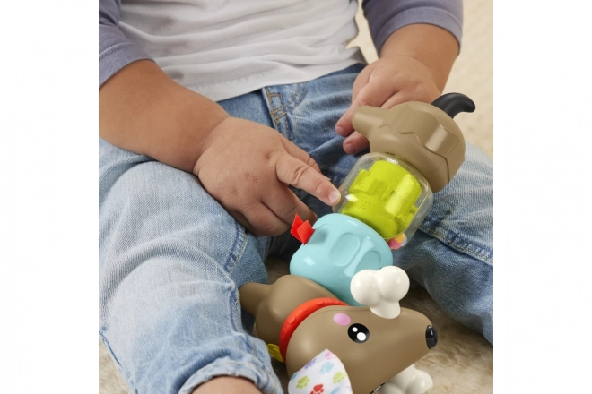 Fisher-Price csörgő és kattogó tacskó