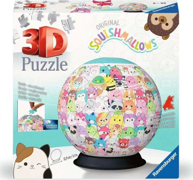 Ravensburger 3D puzzlelabda squishmallows 72 darab