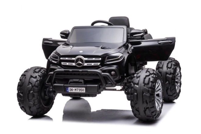 Mercedes akkumulátoros autó 4x4 fekete