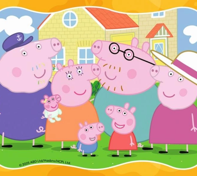 Puzzle 4 az 1-ben Peppa Malac