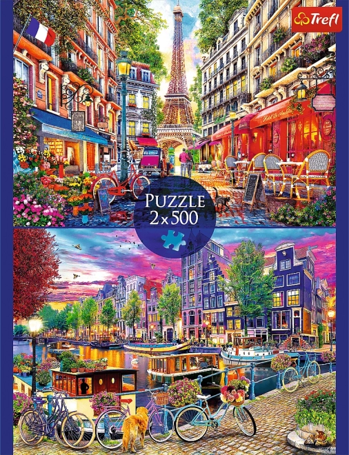 Európa fővárosai 2x500 darabos puzzle