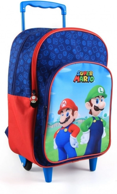 Iskolai hátizsák kerekeken Super Mario