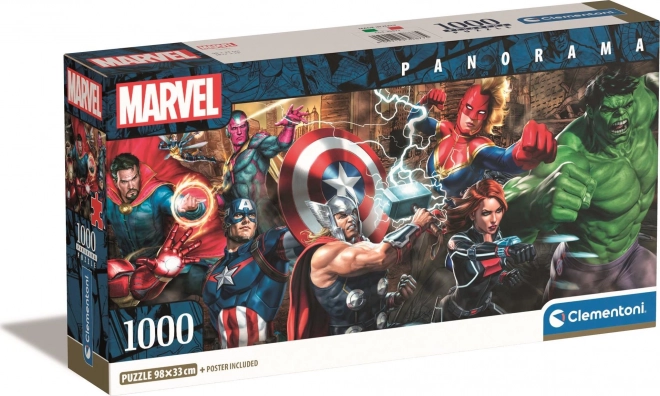 Panoráma puzzle 1000 darab Avengers