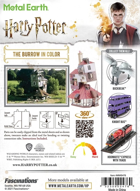 Metal Earth 3D puzzle Harry Potter: A Varázsvilág Házikója