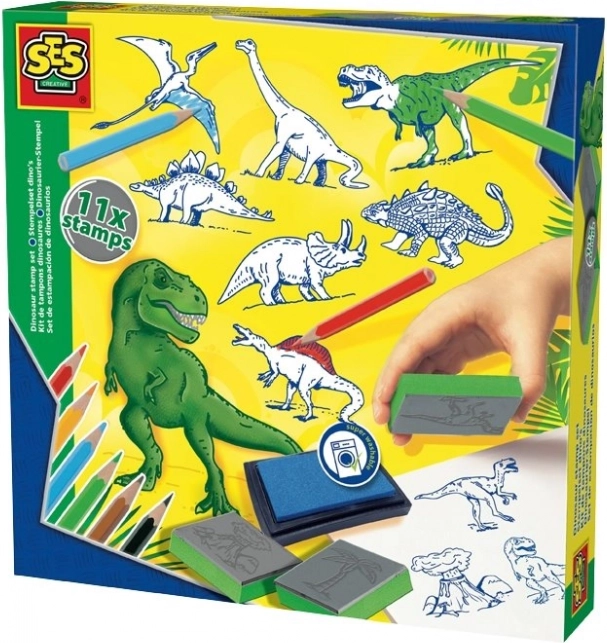 Kreatív bélyegzők dinoszauruszokkal