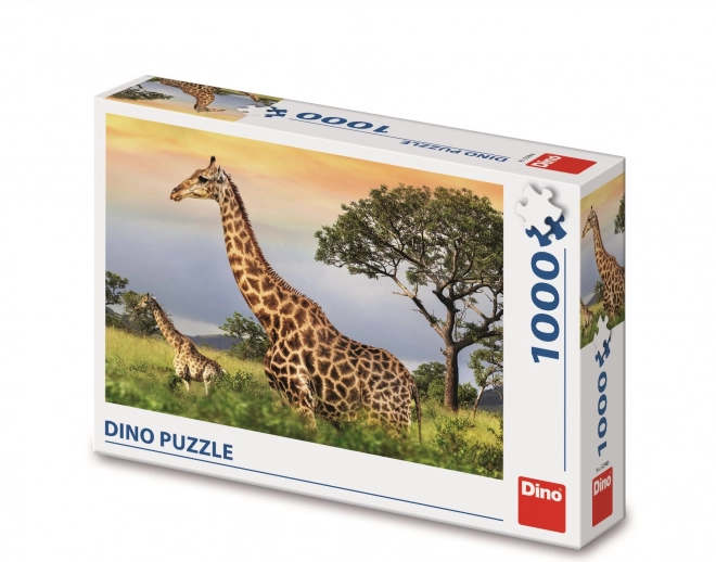 Dino puzzle zsiráf család 1000 darabos