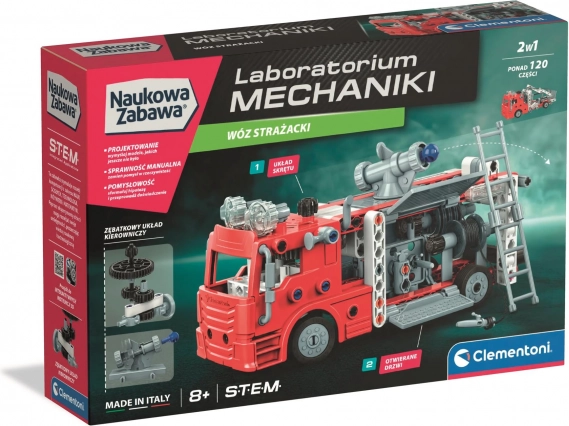 Laboratóriumi mechanika – tűzoltók CLEMENTONI építőkészlet