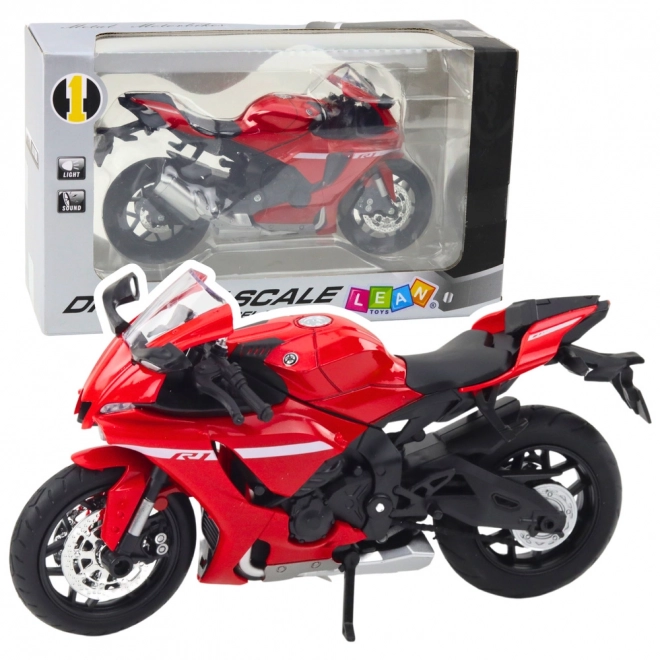 Sportmotor fém piros R1 1:12