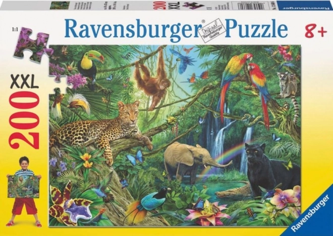 Ravensburger dzsungel állatai XXL puzzle, 200 darabos