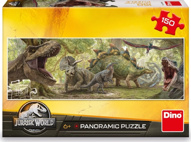 Dino panorámás puzzle Jurassic World 150 darabos