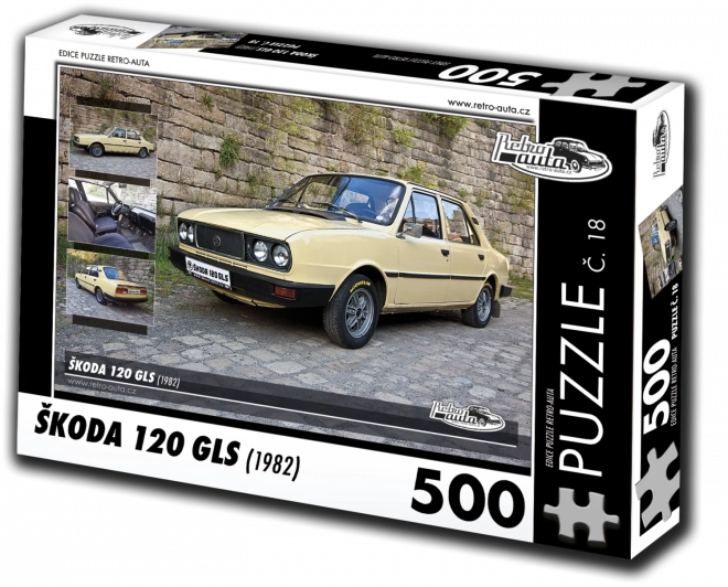 Retro-Auta Puzzle Škoda 120 GLS (1982) 500 darabos