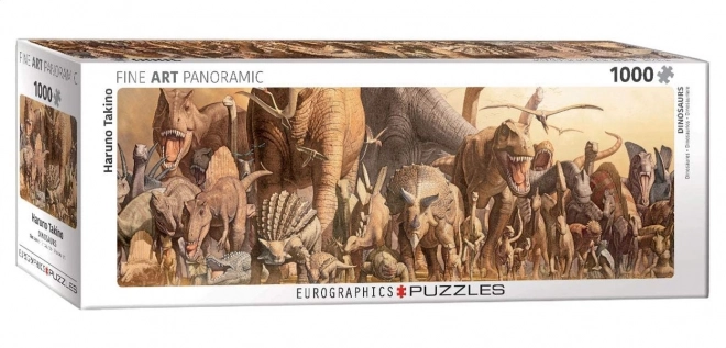 Panoráma puzzle Dinoszauruszok 1000 darab