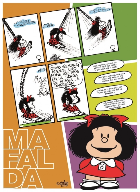 Clementoni Mafalda puzzle hintázóban - 500 darabos