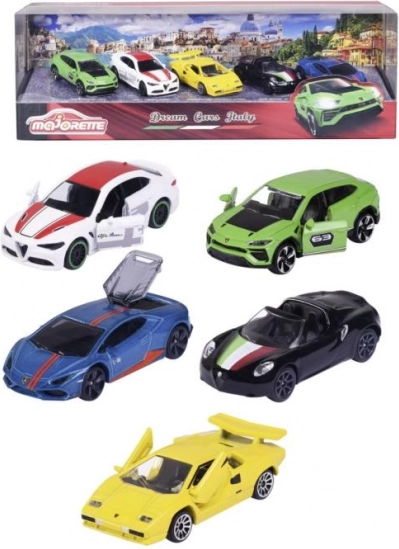DREAM CARS ITALY ajándékszett – 5 fémből készült kisautó