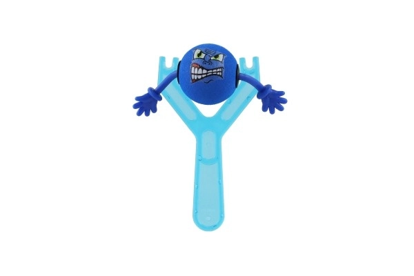 Vidám smiley arcú műanyag csúzli gyerekeknek