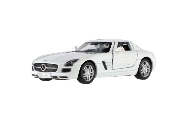 Visszahúzható Mercedes-Benz SLS AMG fémmodell autó