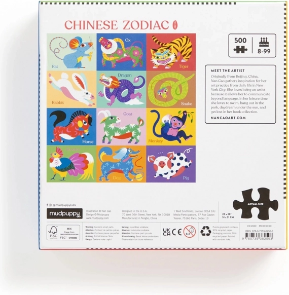 Kínai zodiákus puzzle 500 darab
