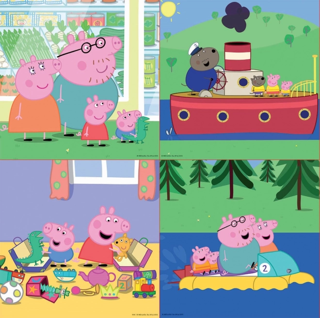 Educa Peppa malac 4 az 1-ben puzzle készlet