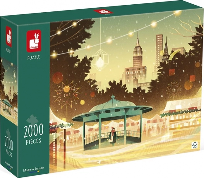 Janod puzzle New York nyüzsgése 2000 darabos