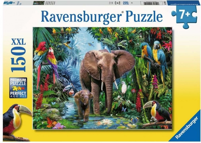 Dzsungel Elefántok XXL Puzzle 150 Darabos