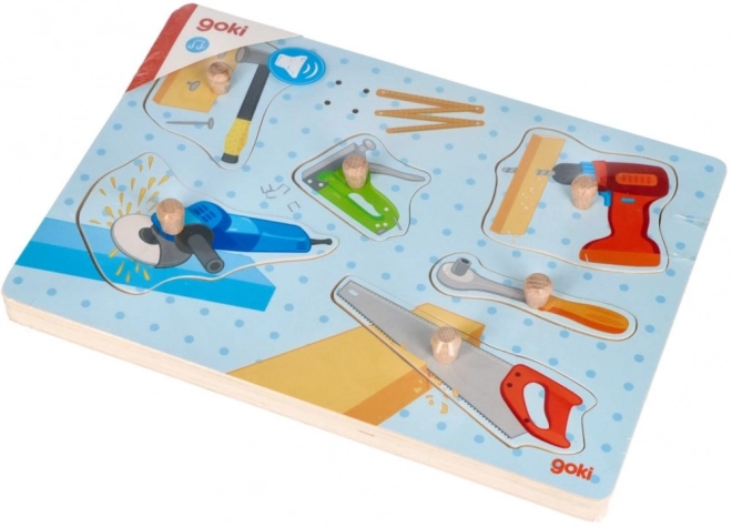 GOKI hangos fa puzzle szerszámokkal