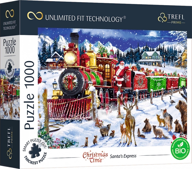 Karácsonyi idő: Mikulás expressz puzzle 1000 darabos - TREFL