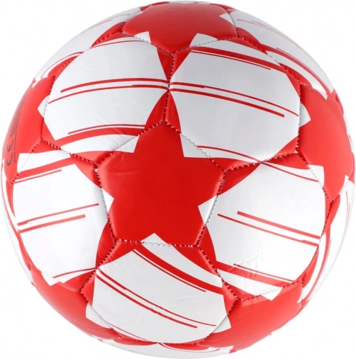 Felfújt piros-fehér futball labda 23 cm