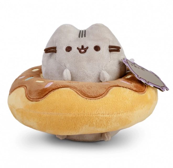 Pusheen plüss csokoládé fánkban