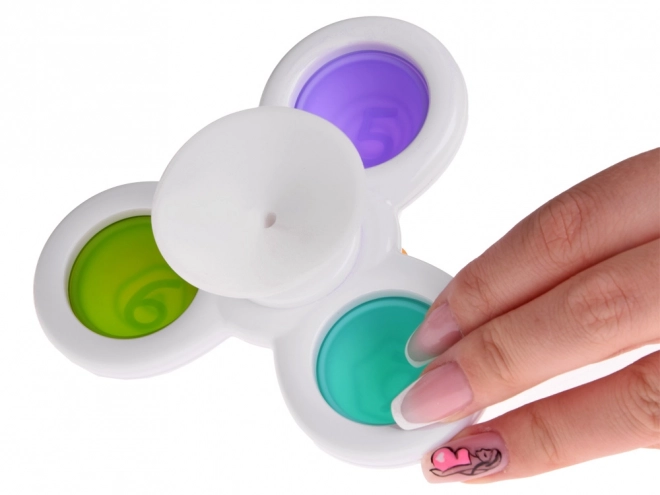 Színes tapadókorongos fidget spinner készlet