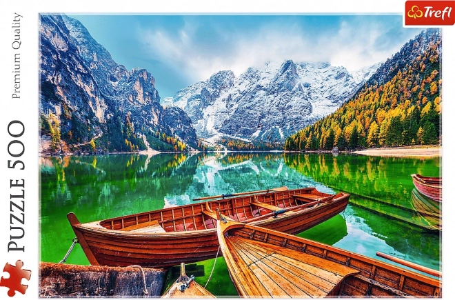 Jigsaw puzzle 500 db Braies-tó Olaszország