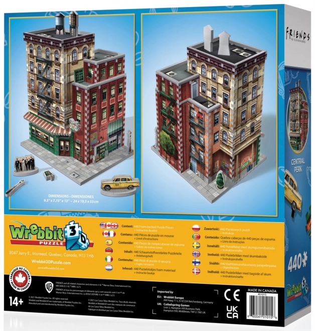 3D Central Perk puzzle 440 darabos