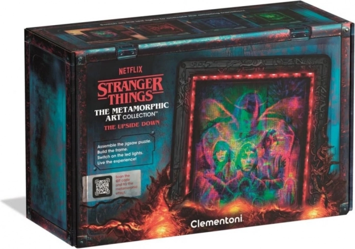 Stranger Things The Upside Down kirakó 520 darabbal, LED világítással – Clementoni