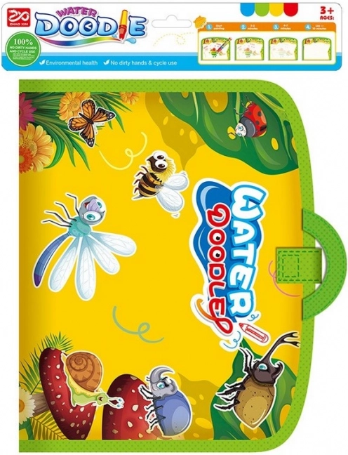 Festés vízzel rovar motívummal