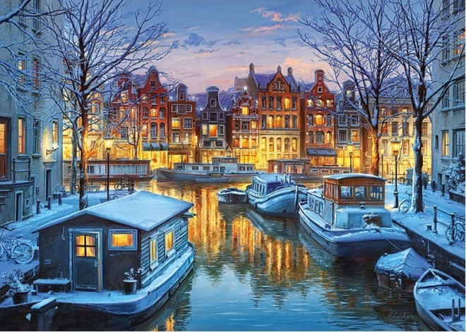 Amsterdam éjszaka puzzle 1000 darabos