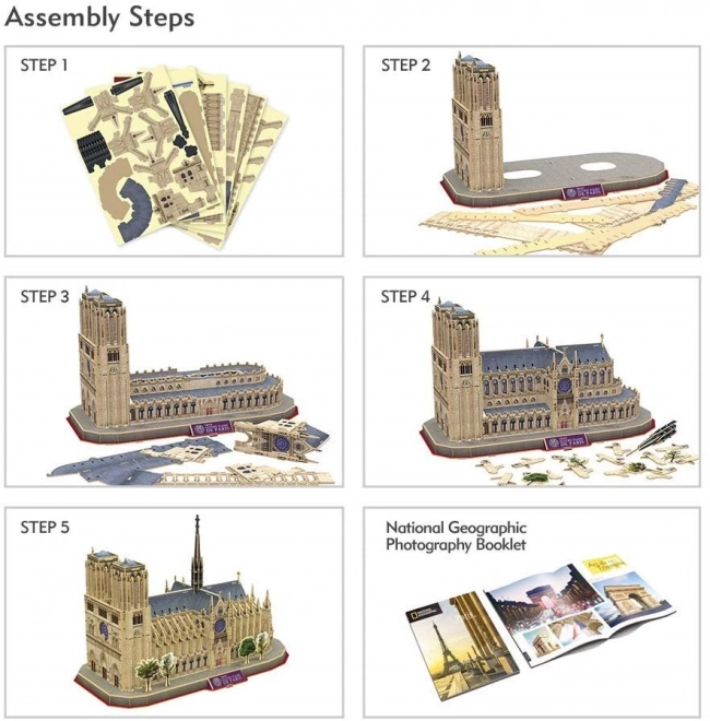 3D puzzle notre dame - national geographic kiadás