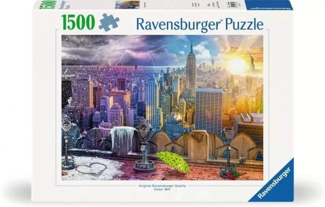 Ravensburger puzzle - New York nyáron és télen