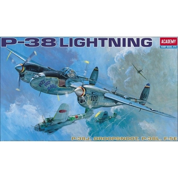 academy p-38 e/j/l villám 1:48 modell