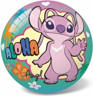 Felfújt labda Stitch mintával 14 cm