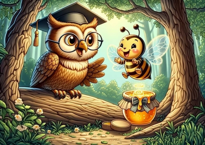 Puzzle Bölcs Bagoly 50 darabos