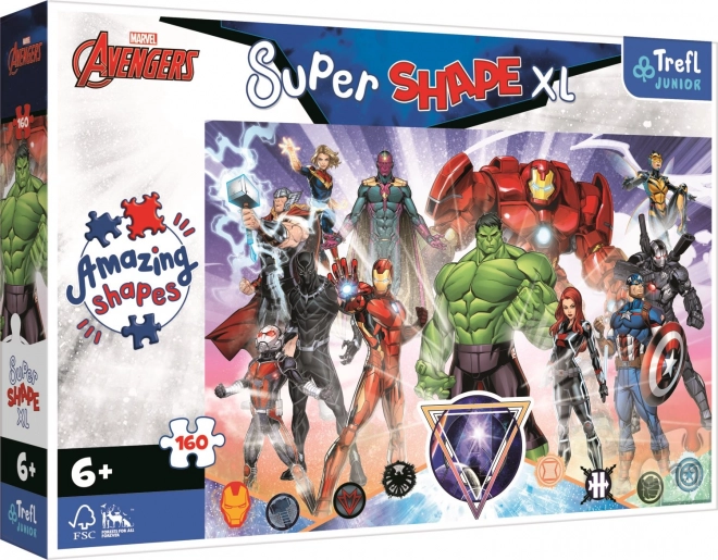 Trefl szuper alakú XL Avengers puzzle 160 darab