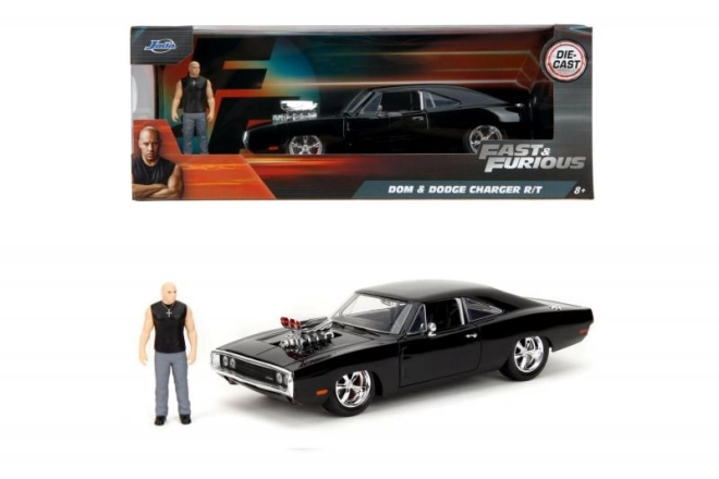 Gyors és dühös 1970 Dodge Charger autó 1:24 + Dominic Toretto figura