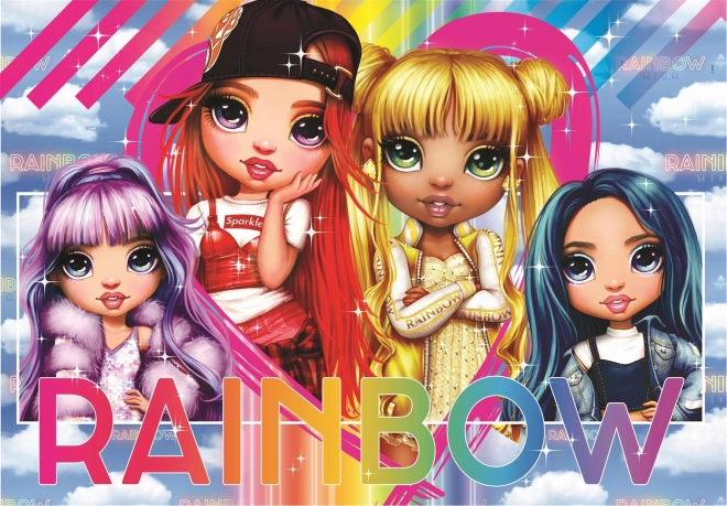 Clementoni Puzzle Rainbow High: Violet, Ruby, Sunny és Skyler 180 darabos