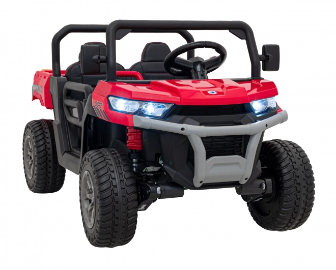 Auto Pick-Up Speed 900 pro gyerekek Piros + 4x4 hajtás + mozgó pumpa + csomagtér + távirányítás + lapát + LED audio