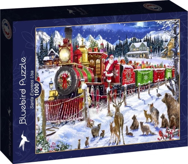 Kék madár puzzle Santa Express