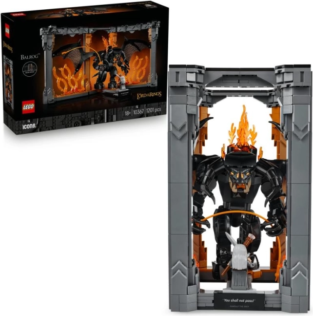 LEGO Icons A Gyűrűk Ura: könyvköz Balroggal