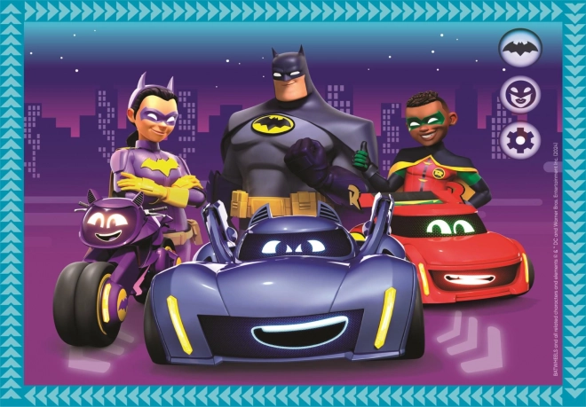 Puzzle Batwheels 4 az 1-ben (12, 16, 20, 24 darabos)