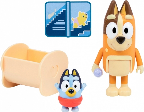 Bluey figurák készlet 2db Bébi Bluey és Chilli